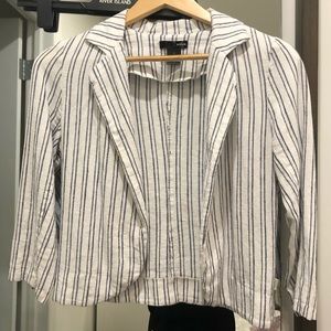 Linen Striped Blazer
